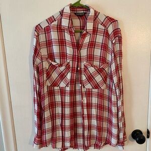 Express Plaid Button Down